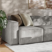 Bridgetown Luxury Modular 5 Piece Sectional Sofa, Gray, IS-IT2231-5PCSEC-GRY-GG
