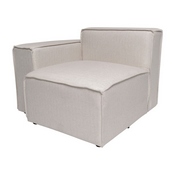 Bridgetown Luxury Modular Sectional Sofa, Left Side with Arm Rest, Cream, IS-IT2231-LC-CRM-GG