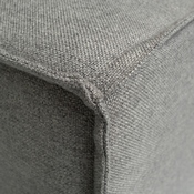 Bridgetown Luxury Modular Sectional Sofa, Armless Center Seat, Gray, IS-IT2231-MC-GRY-GG