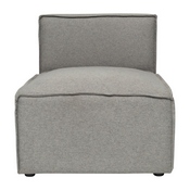 Bridgetown Luxury Modular Sectional Sofa, Armless Center Seat, Gray, IS-IT2231-MC-GRY-GG