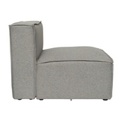 Bridgetown Luxury Modular Sectional Sofa, Armless Center Seat, Gray, IS-IT2231-MC-GRY-GG
