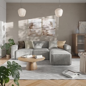 Bridgetown Luxury Modular Sectional Sofa, Armless Center Seat, Gray, IS-IT2231-MC-GRY-GG