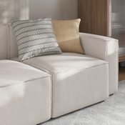 Bridgetown Luxury Modular Sectional Sofa, Right Side with Arm Rest, Cream, IS-IT2231-RC-CRM-GG
