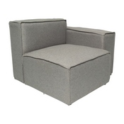 Bridgetown Luxury Modular Sectional Sofa, Right Side with Arm Rest, Gray, IS-IT2231-RC-GRY-GG