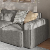 Bridgetown Luxury Modular Sectional Sofa, Right Side with Arm Rest, Gray, IS-IT2231-RC-GRY-GG