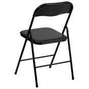 5 Piece Black Folding Card Table and Chair Set, JB-1-GG