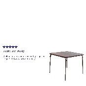 Brown Folding Card Table - Lightweight Portable Folding Table with Collapsible Legs, JB-2-BR-GG