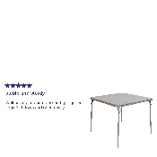 Gray Folding Card Table - Lightweight Portable Folding Table with Collapsible Legs, JB-2-GY-GG