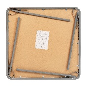 Gray Folding Card Table - Lightweight Portable Folding Table with Collapsible Legs, JB-2-GY-GG