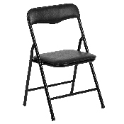 Kids Black 5 Piece Folding Table and Chair Set, JB-9-KID-BK-GG