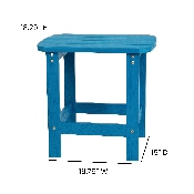 Blue Table and 2 Chair Set, JJ-C14501-2-T14001-BLU-GG