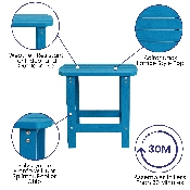 Blue Table and 2 Chair Set, JJ-C14501-2-T14001-BLU-GG