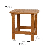 2 Pack Charlestown All-Weather Poly Resin Wood Adirondack Chairs with Side Table in Teak, JJ-C14501-2-T14001-TEAK-GG