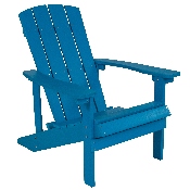 Charlestown All-Weather Adirondack Chair in Blue Faux Wood, JJ-C14501-BLU-GG