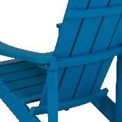 Charlestown All-Weather Adirondack Chair in Blue Faux Wood, JJ-C14501-BLU-GG