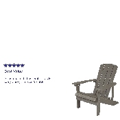 Charlestown All-Weather Adirondack Chair in Light Gray Faux Wood, JJ-C14501-LTG-GG