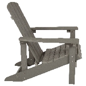 Charlestown All-Weather Adirondack Chair in Light Gray Faux Wood, JJ-C14501-LTG-GG