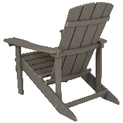 Charlestown All-Weather Adirondack Chair in Light Gray Faux Wood, JJ-C14501-LTG-GG