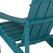 Charlestown All-Weather Adirondack Chair in Sea Foam Faux Wood, JJ-C14501-SFM-GG