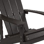 Charlestown All-Weather Adirondack Chair in Slate Gray Faux Wood, JJ-C14501-SLT-GG