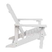 Charlestown All-Weather Poly Resin Wood Adirondack Chair in White, JJ-C14501-WH-GG