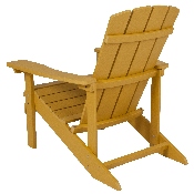 Charlestown All-Weather Adirondack Chair in Yellow Faux Wood, JJ-C14501-YLW-GG