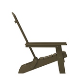 Charlestown Commercial Folding Adirondack Chair - Mahogany - Poly Resin - Indoor/Outdoor - Weather Resistant, JJ-C14505-MHG-GG