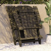 Charlestown Commercial Folding Adirondack Chair - Mahogany - Poly Resin - Indoor/Outdoor - Weather Resistant, JJ-C14505-MHG-GG
