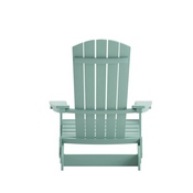 Charlestown Commercial Folding Adirondack Chair - Sea Foam - Poly Resin - Indoor/Outdoor - Weather Resistant, JJ-C14505-SFM-GG