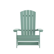 Charlestown Commercial Folding Adirondack Chair - Sea Foam - Poly Resin - Indoor/Outdoor - Weather Resistant