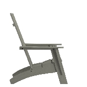 Sawyer Modern All-Weather Poly Resin Wood Adirondack Chair in Gray, JJ-C14509-GY-GG