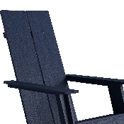 Sawyer Modern All-Weather Poly Resin Wood Adirondack Chair in Navy, JJ-C14509-NV-GG
