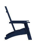Sawyer Modern All-Weather Poly Resin Wood Adirondack Chair in Navy, JJ-C14509-NV-GG