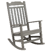 Winston All-Weather Poly Resin Rocking Chair in Gray, JJ-C14703-GY-GG