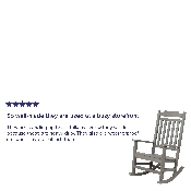 Winston All-Weather Poly Resin Rocking Chair in Gray, JJ-C14703-GY-GG