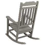 Winston All-Weather Poly Resin Rocking Chair in Gray, JJ-C14703-GY-GG