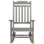 Winston All-Weather Poly Resin Rocking Chair in Gray, JJ-C14703-GY-GG