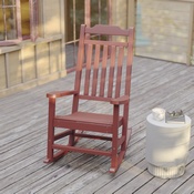 Winston All-Weather Poly Resin Rocking Chair in Red, JJ-C14703-RED-GG