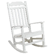 Winston All-Weather Poly Resin Rocking Chair in White, JJ-C14703-WH-GG