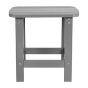 Set of 2 Savannah All-Weather Poly Resin Wood Adirondack Rocking Chairs with Side Table in Gray, JJ-C14705-2-T14001-GY-GG
