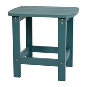 Set of 2 Savannah All-Weather Poly Resin Wood Adirondack Rocking Chairs with Side Table in Sea Foam, JJ-C14705-2-T14001-SFM-GG