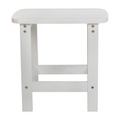 Set of 2 Savannah All-Weather Poly Resin Wood Adirondack Rocking Chairs with Side Table in White, JJ-C14705-2-T14001-WH-GG