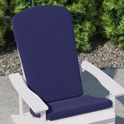 Charlestown Set of 2 All Weather Indoor/Outdoor High Back Adirondack Chair Cushions, Patio Furniture Replacement Cushions - Blue, JJ-CSN14501-BL-2-GG