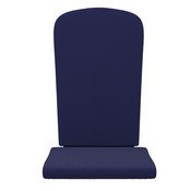 Charlestown Set of 2 All Weather Indoor/Outdoor High Back Adirondack Chair Cushions, Patio Furniture Replacement Cushions - Blue, JJ-CSN14501-BL-2-GG