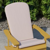 Charlestown Set of 2 All Weather Indoor/Outdoor High Back Adirondack Chair Cushions, Patio Furniture Replacement Cushions - Cream, JJ-CSN14501-CREAM-2-GG