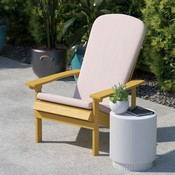 Charlestown Set of 2 All Weather Indoor/Outdoor High Back Adirondack Chair Cushions, Patio Furniture Replacement Cushions - Cream, JJ-CSN14501-CREAM-2-GG