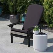 Charlestown Set of 2 All Weather Indoor/Outdoor High Back Adirondack Chair Cushions, Patio Furniture Replacement Cushions - Gray, JJ-CSN14501-GY-2-GG