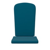 Charlestown Set of 2 All Weather Indoor/Outdoor High Back Adirondack Chair Cushions, Patio Furniture Replacement Cushions - Teal, JJ-CSN14501-TL-2-GG