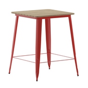Declan Commercial Indoor/Outdoor Bar Top Table, 31.5