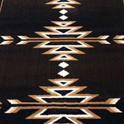 Amado Collection Southwestern 3' x 16' Brown Area Rug - Olefin Accent Rug with Jute Backing - Living Room, Bedroom, Entryway, KP-RGB9072-316-BN-GG